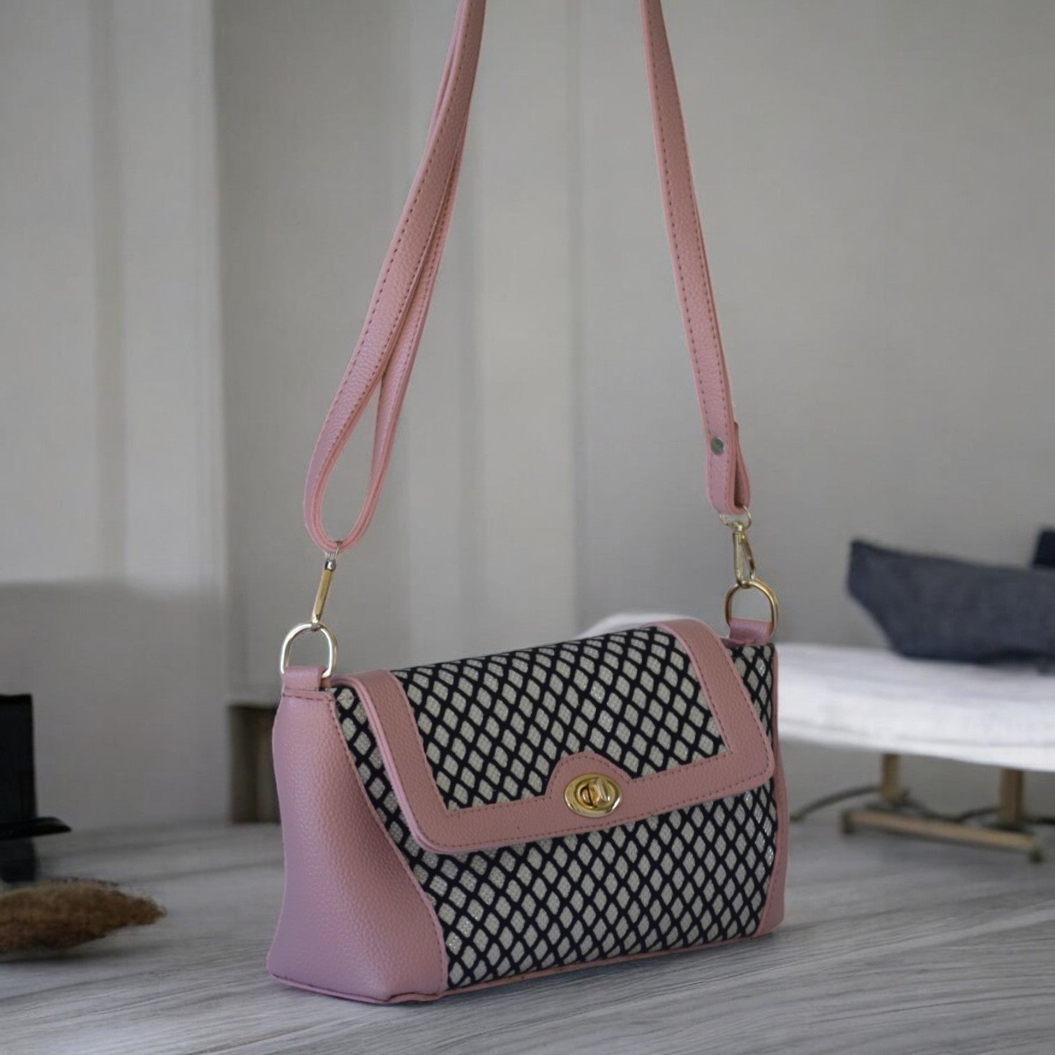 Pink Festive Shoulder Bag