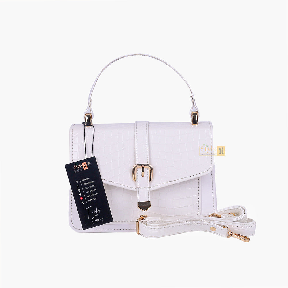 Puffer White Crossbody HandBag Styleit