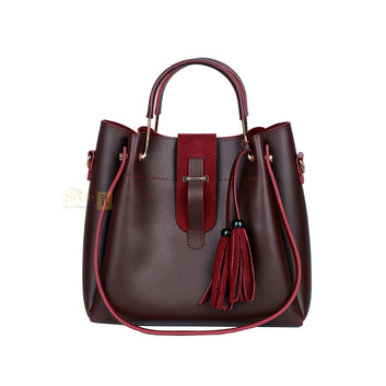 Scooby Maroon 3 Pcs Handbag