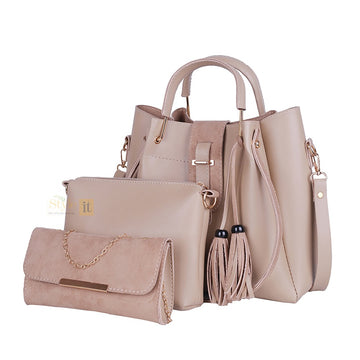 Scooby Cream 3 Pcs Handbag