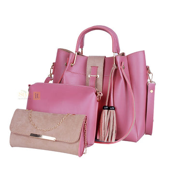 Scooby Baby Pink 3 Pcs Handbag